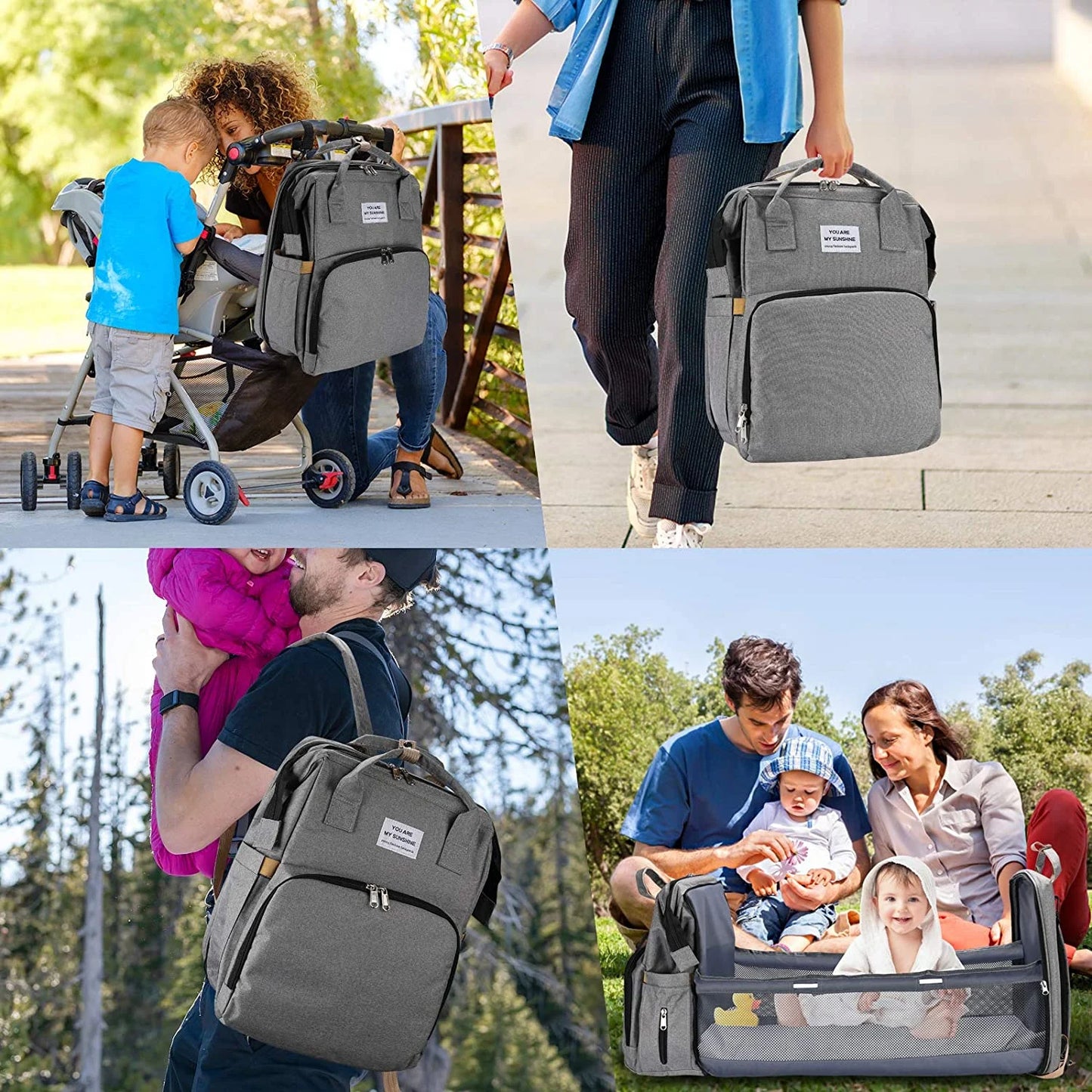 Diaper Bag Backpack with Changing Station