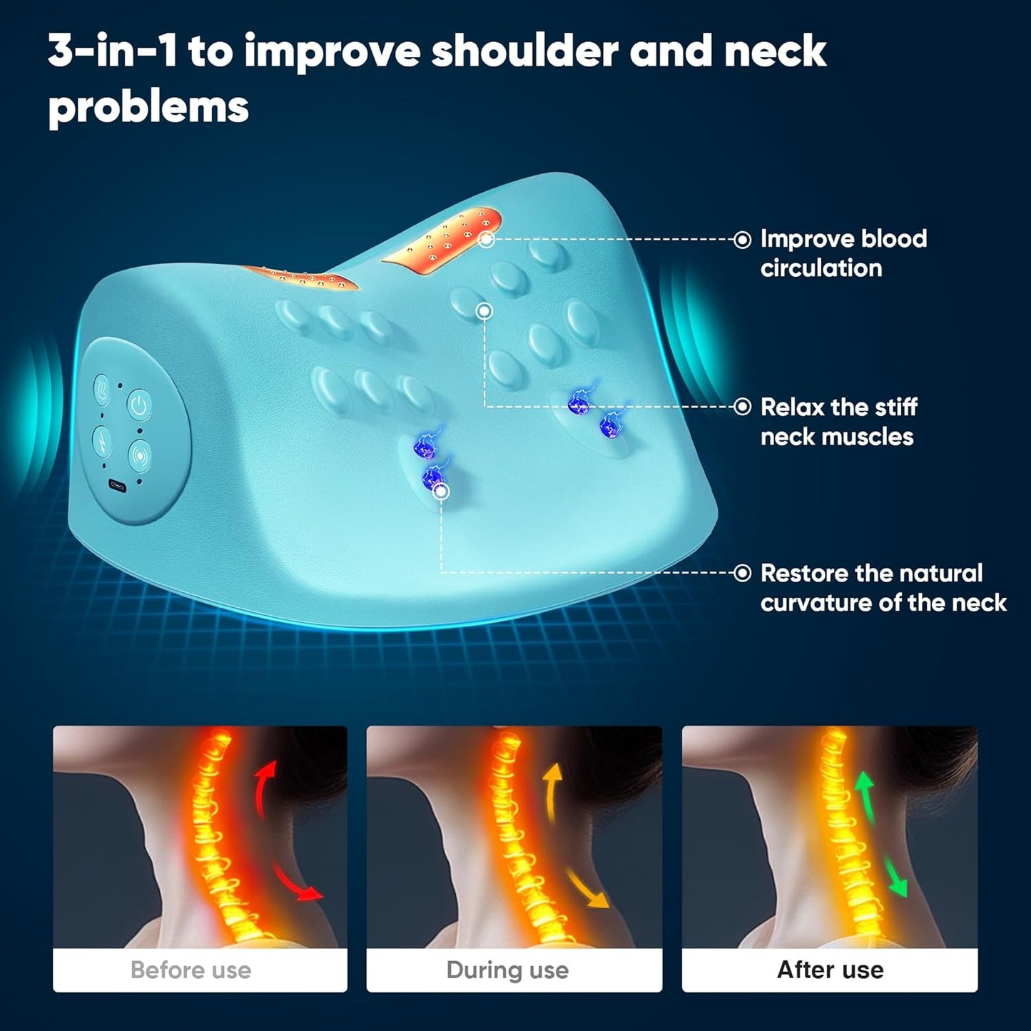 Luniun™ Neck Massager with Heat