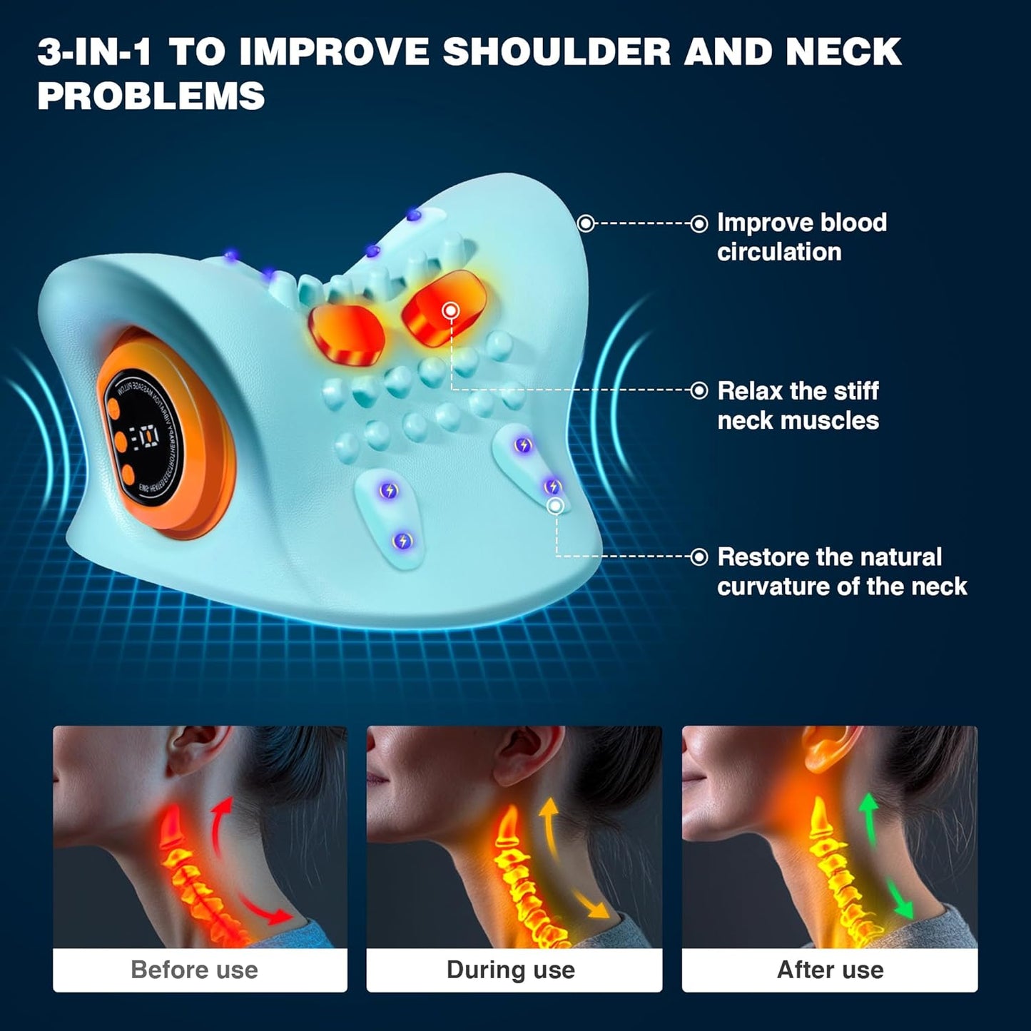 Luniun™ Neck Massager with Heat