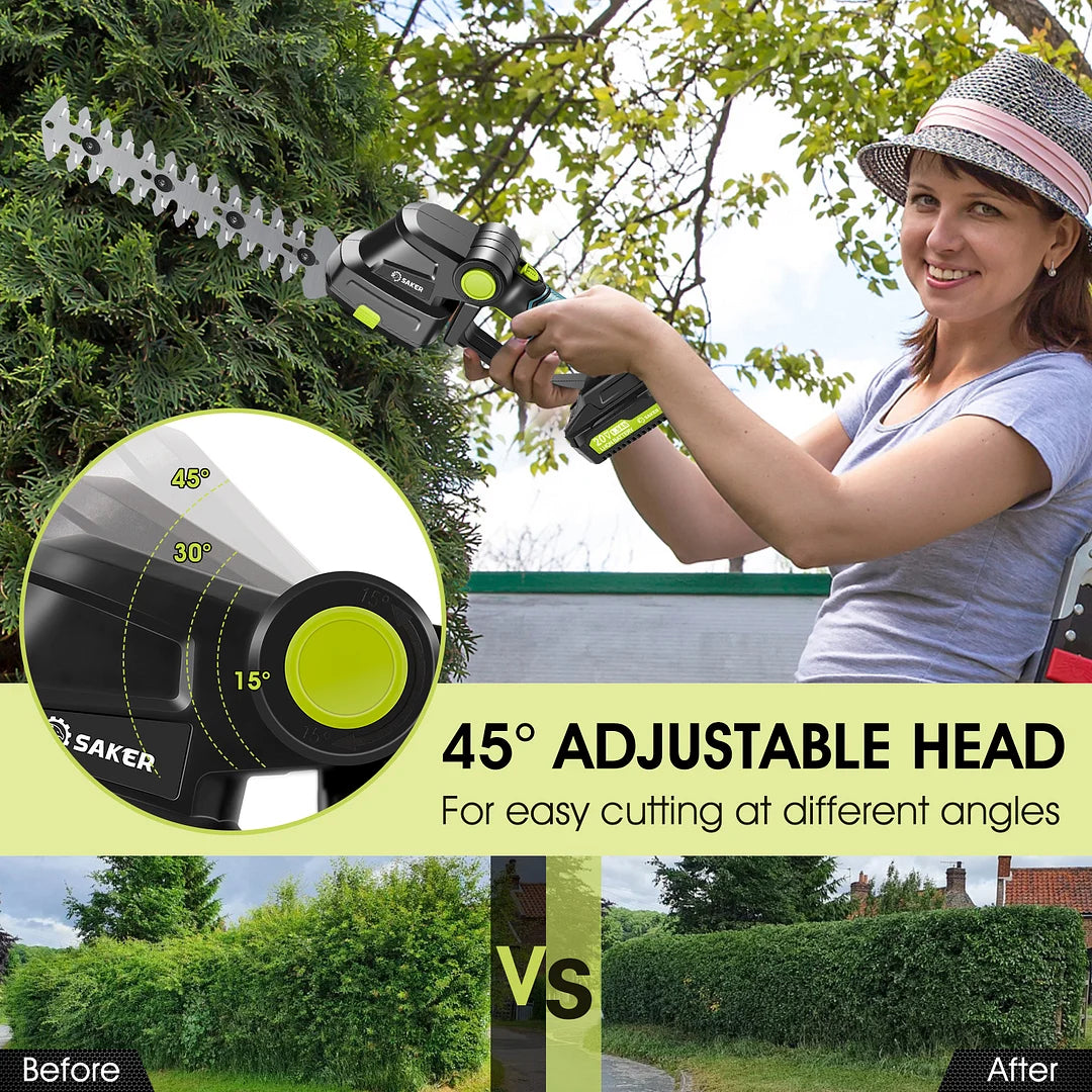 Saker cordless hedge trimmer